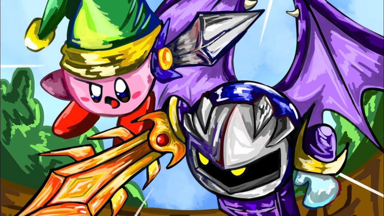 Kirby and Meta Knight fight | ANIMATED