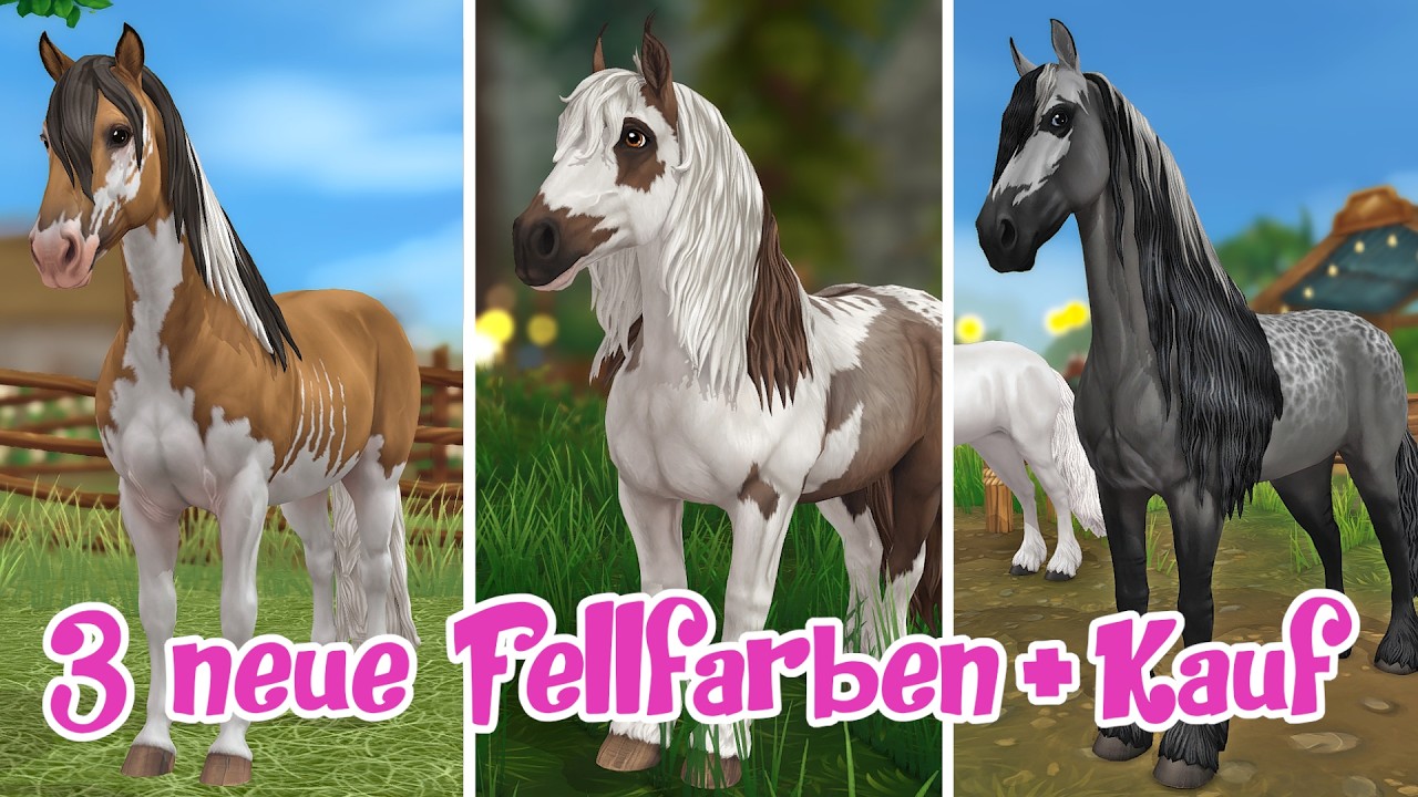Star Stable [SSO] Drei NEUE Fellfarben + Pferdekauf