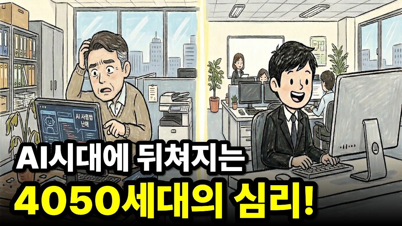 2030세대 보다 4050세대가 AI 시대에 '절대적으로' 유리한 심리적 이유!