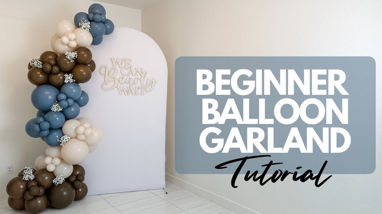 DIY Balloon Garland Tutorial for Beginners | Easy Step-by step Party Decoration