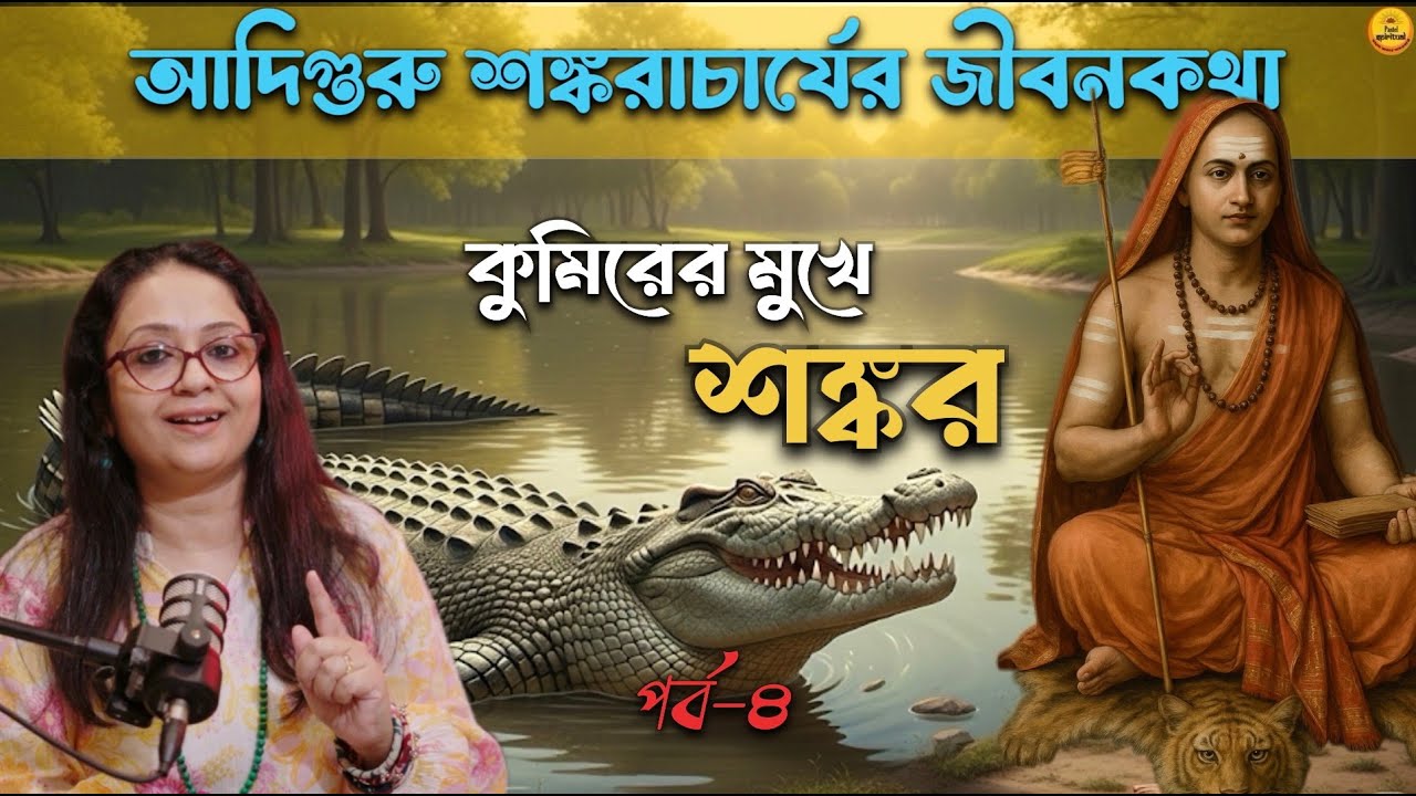কুমিরের মুখে মৃত্যু, ঈশ্বরে বিশ্বাস… Shankaracharya'r জীবনের অজানা সত্য! Adi Shankaracharya I Ep 4