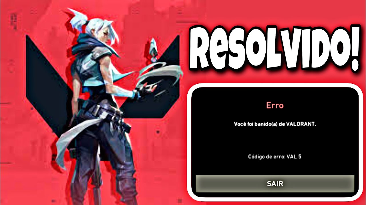 Como RESOLVER o ERRO de C&oacute;digo 5 no VALORANT