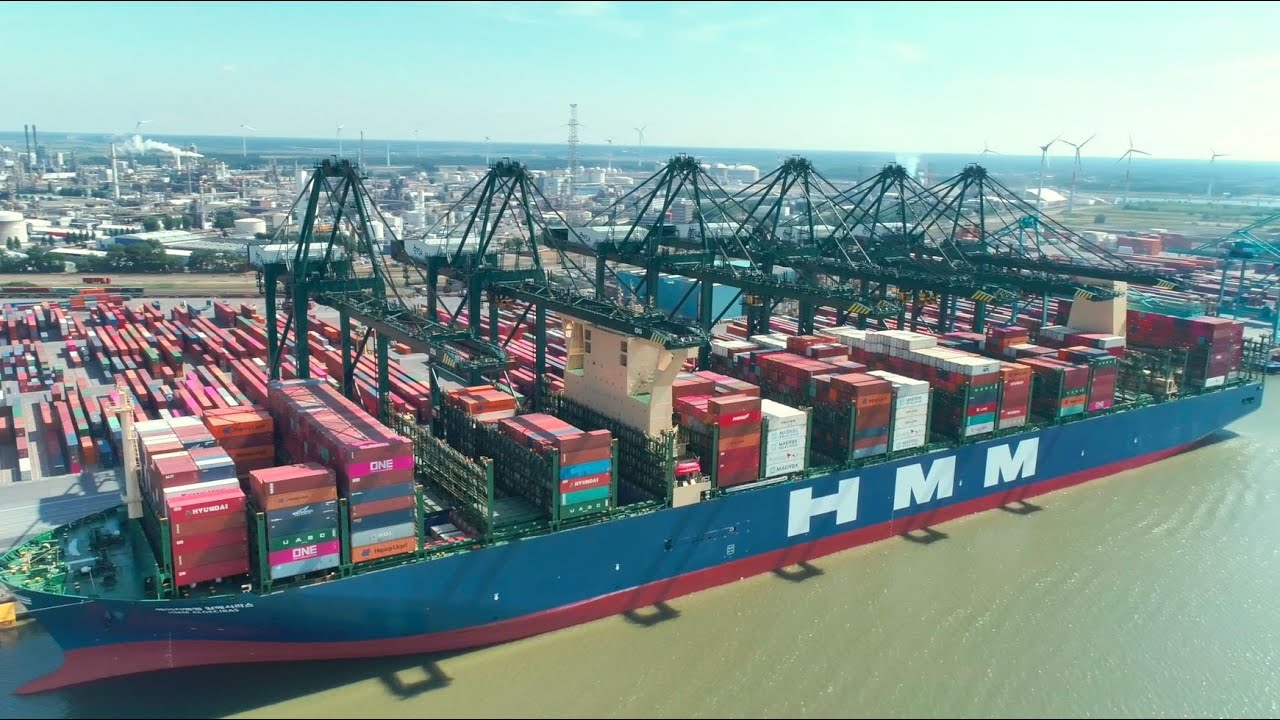 HMM Algeciras at Port of Antwerp - The aftermovie