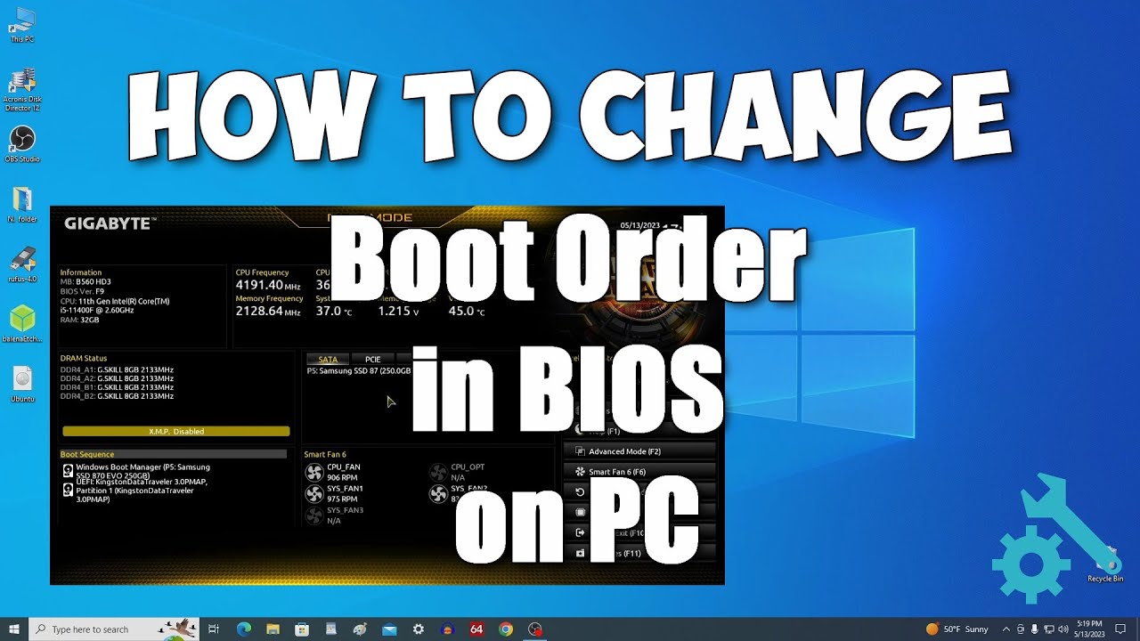 ✨ Как изменить порядок загрузки в BIOS (UEFI) на ПК