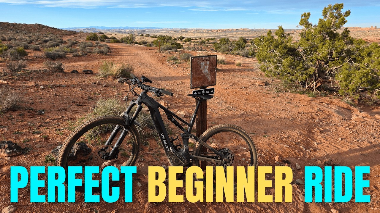 Beginner Mountain Bike Trails in Moab: Lazy EZ & Bar M Loop with Map & Turns | Moab Brand MTB Trails