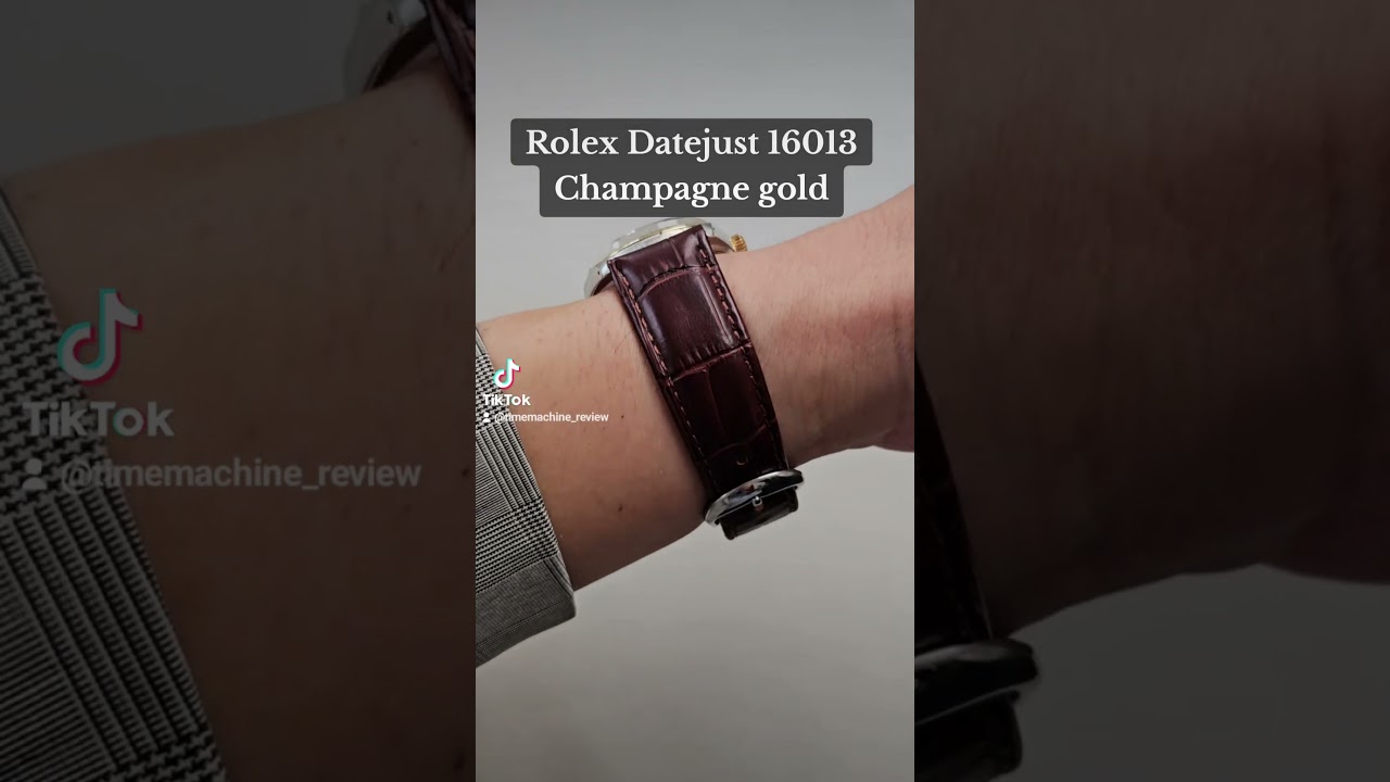 Rolex Datejust 16013 Champagne gold dial 