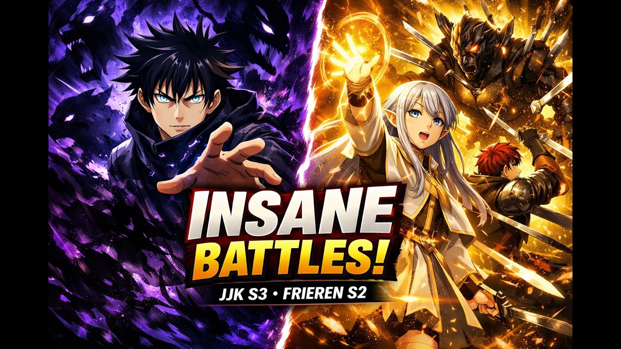 MEGUMI’S DOMAIN BATTLE! JJK S3 EP10 & Frieren S2 EP8 Demon Fight