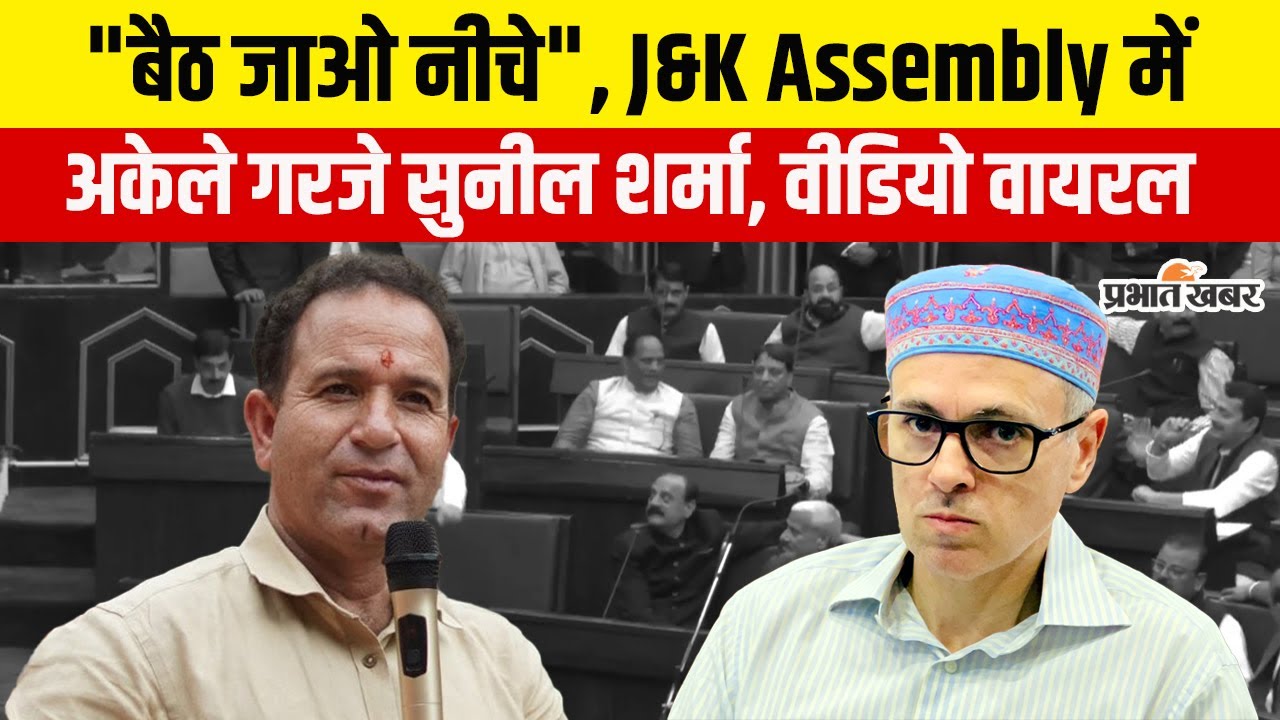 Jammu Kashmir Assembly: 'बैठ जाओ नीचे', सदन में Sunil Sharma का दमदार भाषण,  Video Viral
