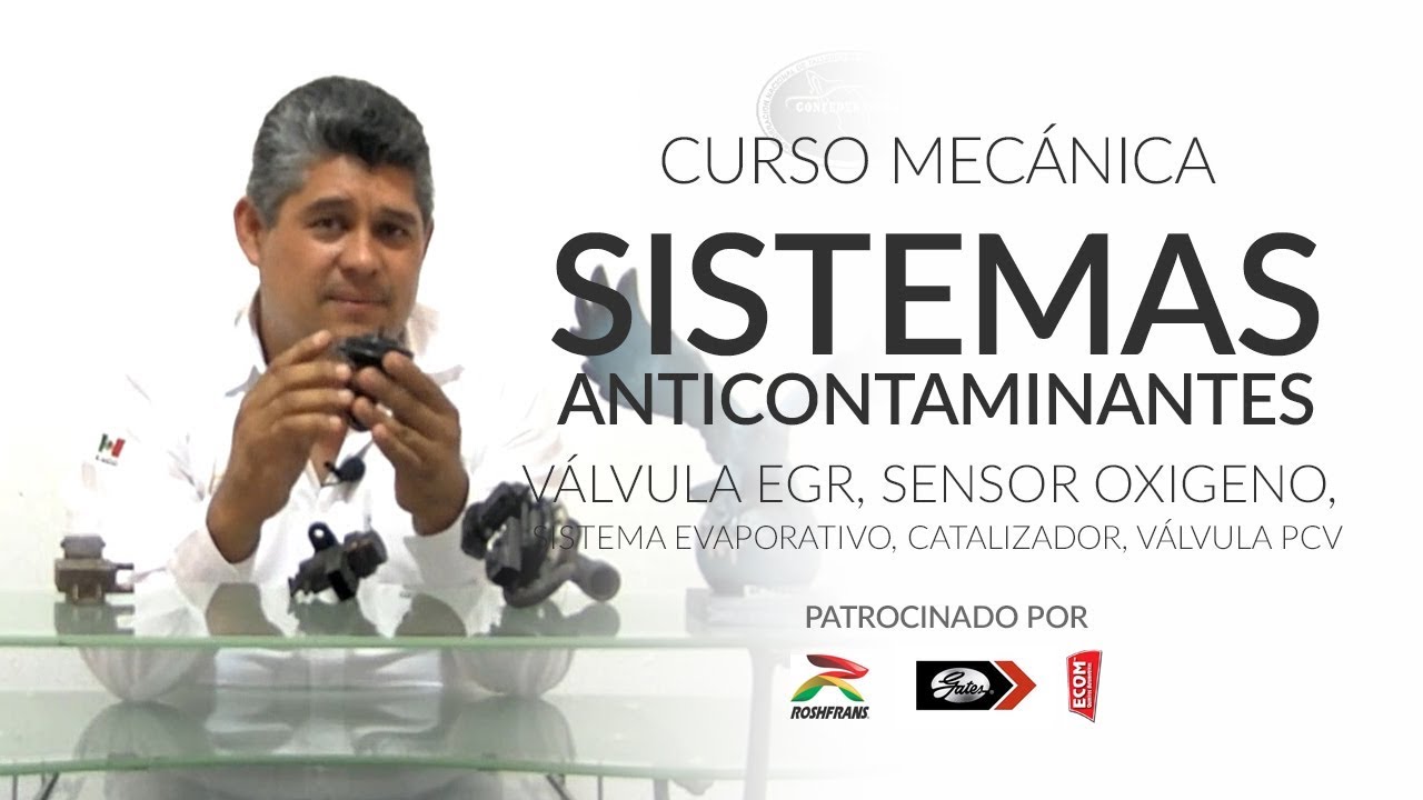 Sistemas Anticontaminantes: EGR, Sensor Oxigeno, Evaporativo, Catalizador, PCV