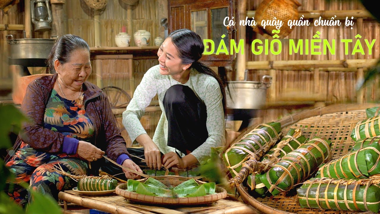 Đám giỗ miền Tây, cả xóm quây quần phụ nấu - Khói Lam Chiều #145 | Cylindric Glutinous Rice Cake