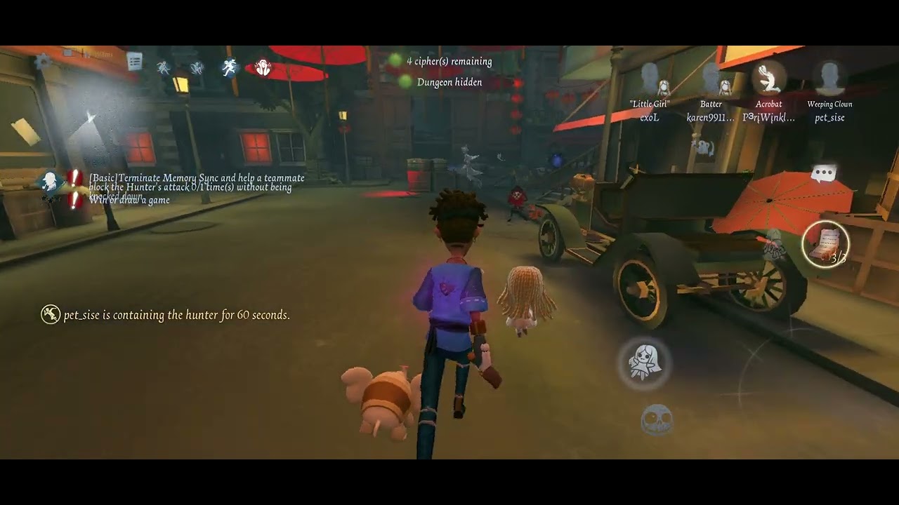 identity V gameplay with little girl 🥹😍