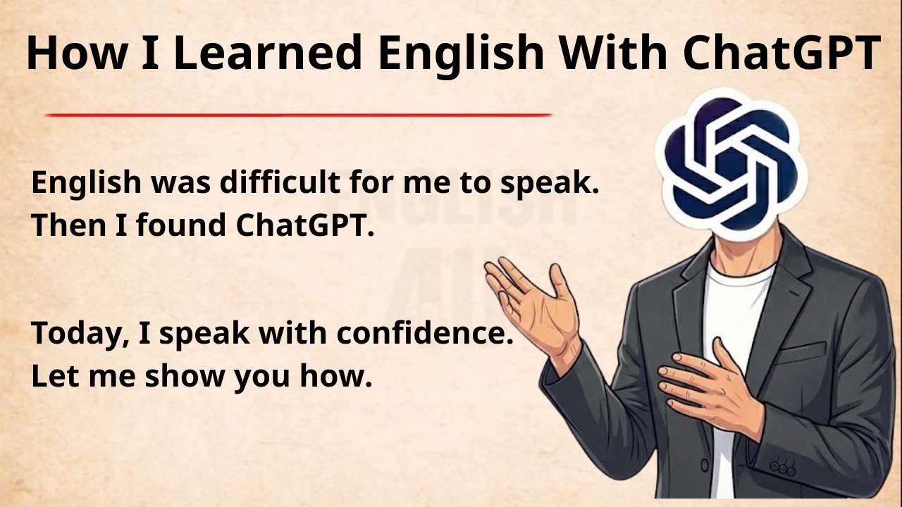 How I Learned English with ChatGPT 🔥 || Learn English Online || English Easy Practice