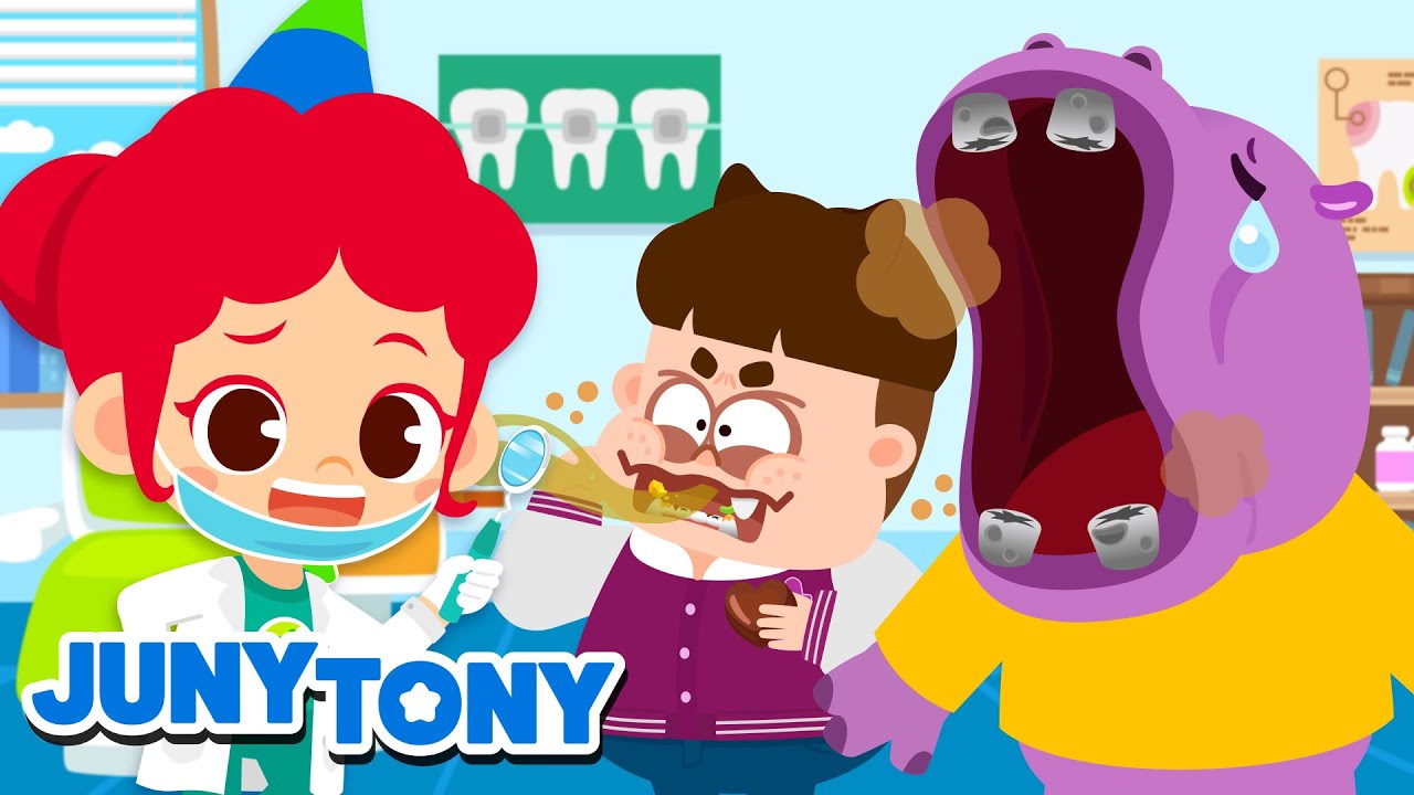 Dentist Song | Brush Your Teeth | + More Healthy Habits Songs for Kids | JunyTony