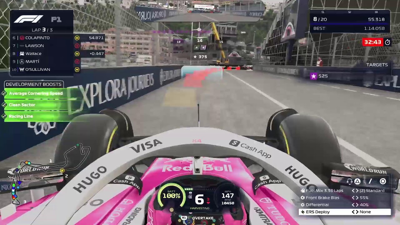 F1 25 my driver career mode season 7/10 round 8/24 racing with a controller (LET ME COOK) Monaco