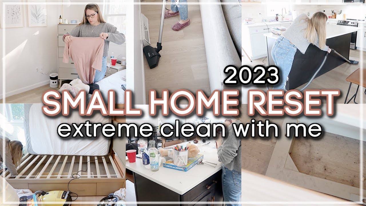 EXTREME WHOLE HOUSE RESET WITH ME 2023 / SMALL HOME SPEED CLEANING MOTIVATION / CATHERINE ELAINE