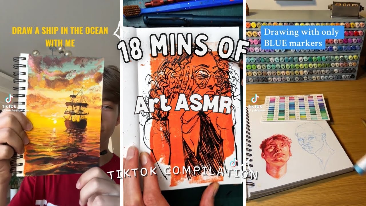 TikTok Art ASMR compilation 
