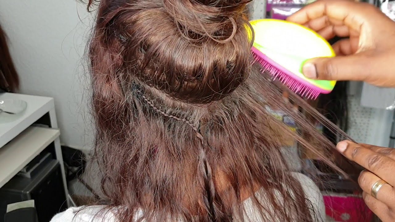 Haarextensions entfernen /Removal /nach 6wochen