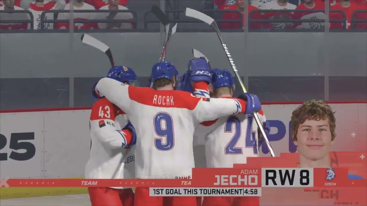 NHL 25 World Juniors 2025 Day 1 (SWE vs SVK, GER vs USA, SUI vs CZE, CAN vs FIN)