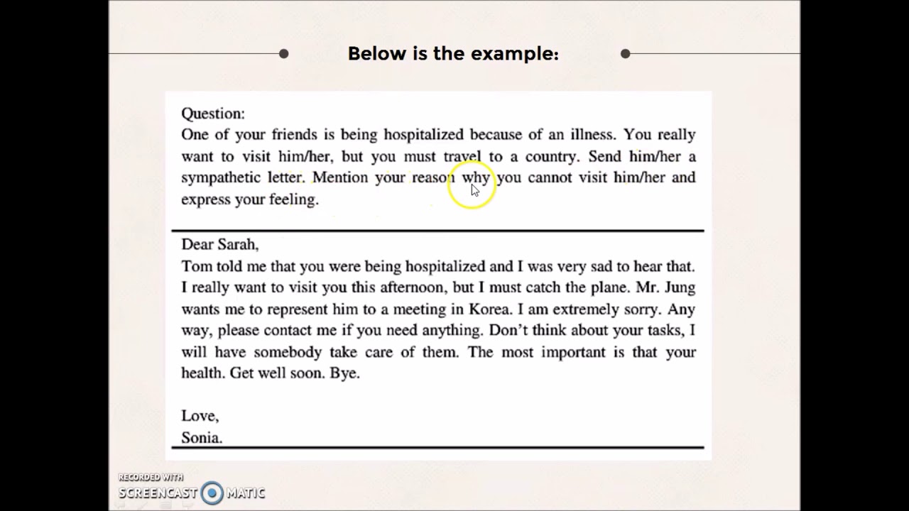 Initiation 4-Part 3 Writing A Sympathy Letter