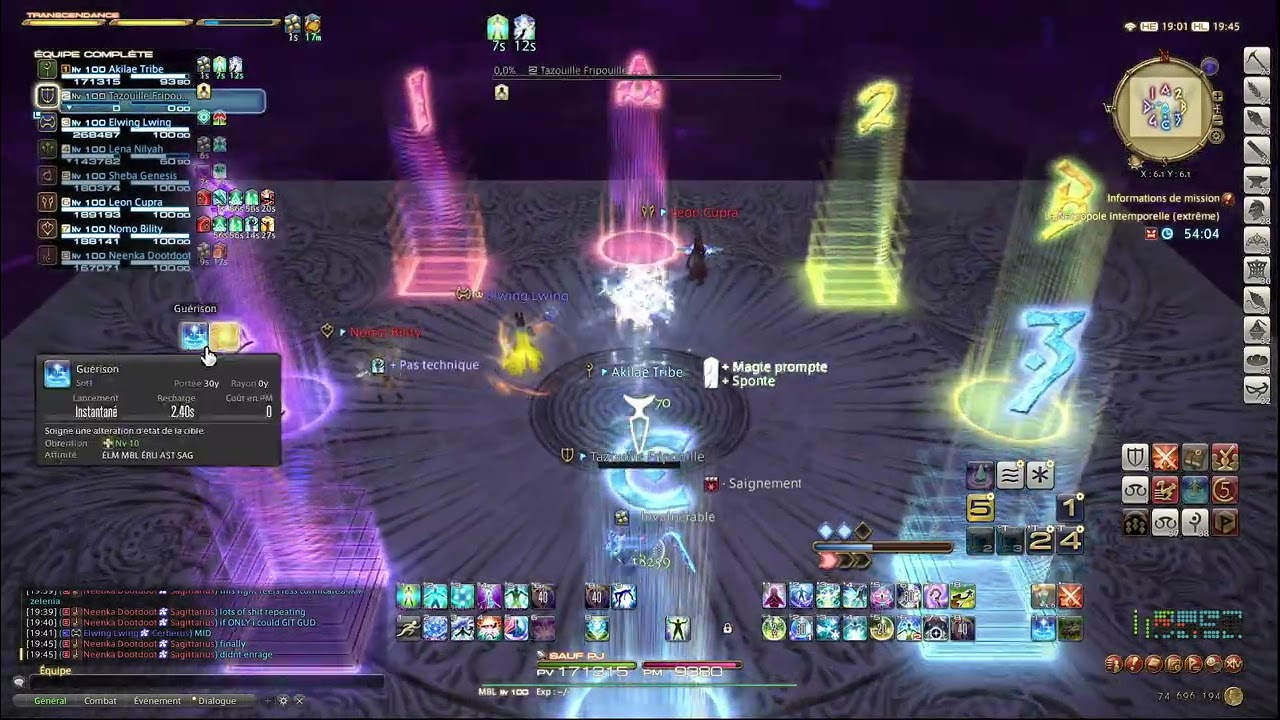 FFXIV - Necron Extreme WHM Clear - Raidplan hc4 bOw1 H1