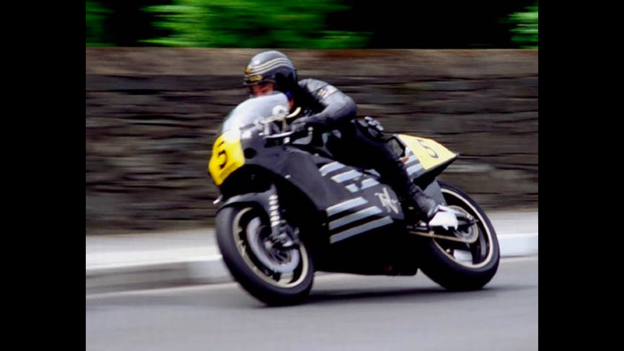 Retro TT On Bike ACTION! Trevor Nation - JPS rotary Norton