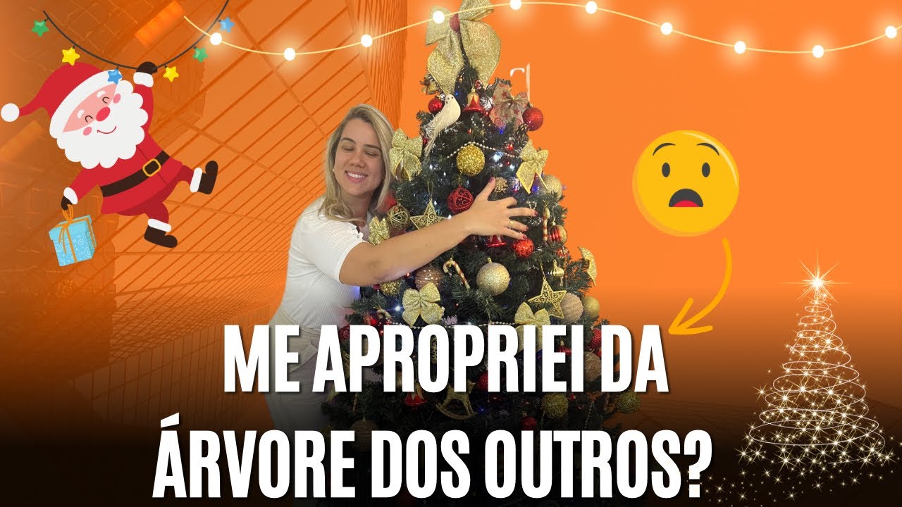Mostrei a ordem dos itens e tudo que aconteceu nos bastidores da montagem da árvore de natal