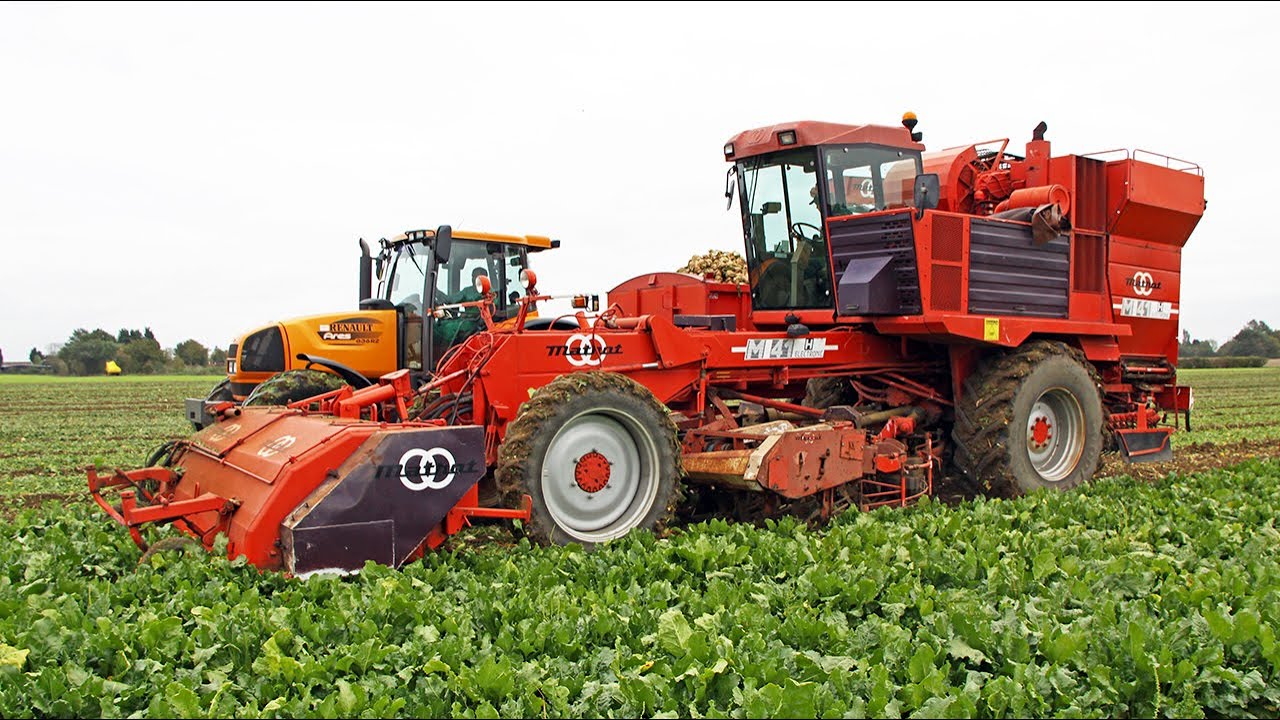 Современная классика 1993 года: электронный шестирядный комбайн для уборки сахарной свеклы Matrot...