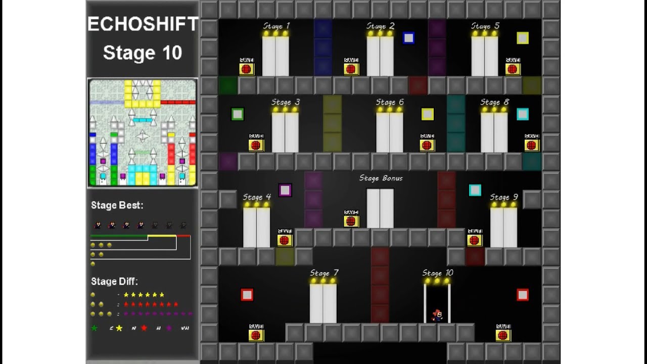 Not Another Magic Tower Game - Echoshift All Stages - 3 Star Solutions!