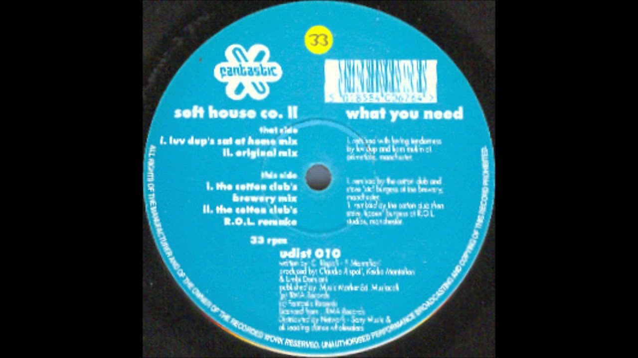 Soft House Co. II - What You Need (Luv Dup's Sat At Home Mix)