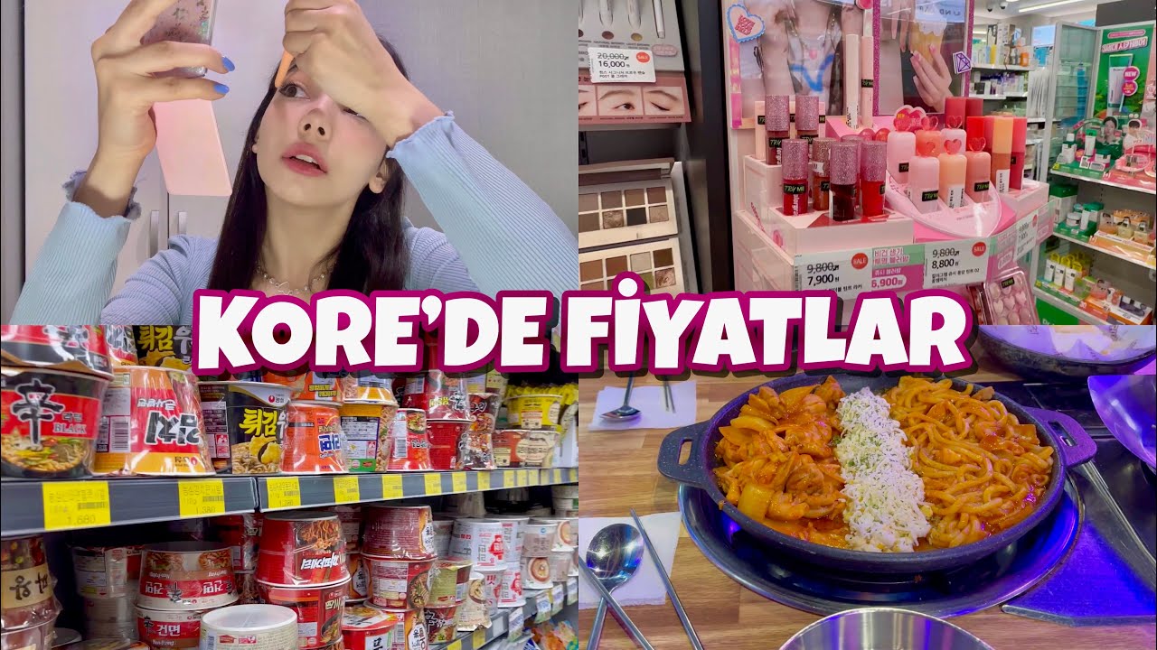 [VLOG6] Kore’de Market Fiyatları! Kozmetik Alışverişi, Kore Yemekleri..
