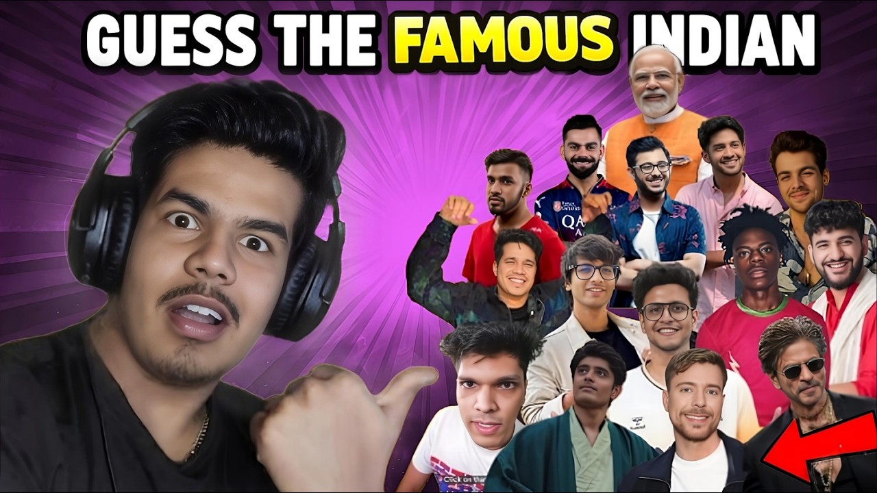 90% People Fail 😂 | Guess The Famous Indian Challenge 🇮🇳 || BARESAGAMING ||