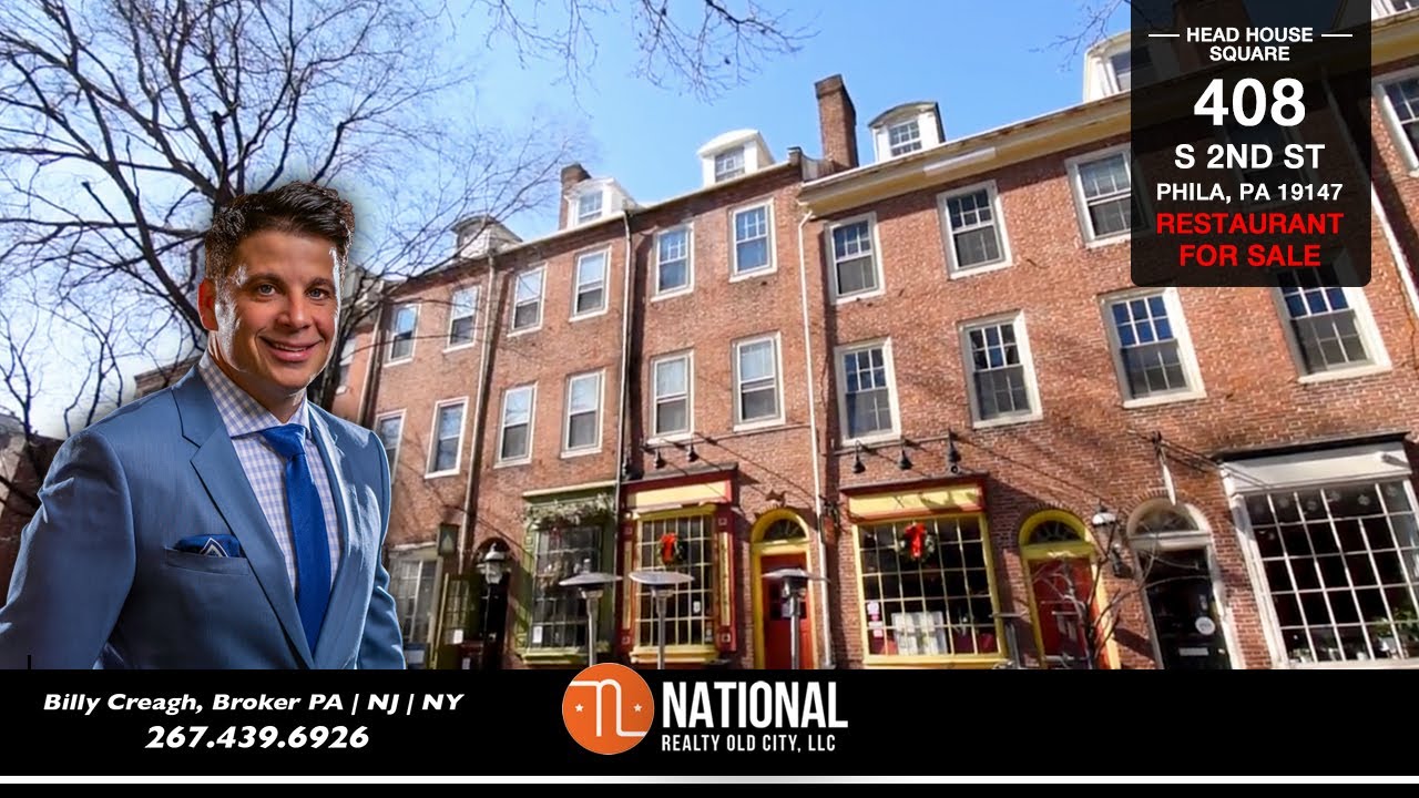 Restaurant For Sale in Head House Square| Billy Creagh| Broker
