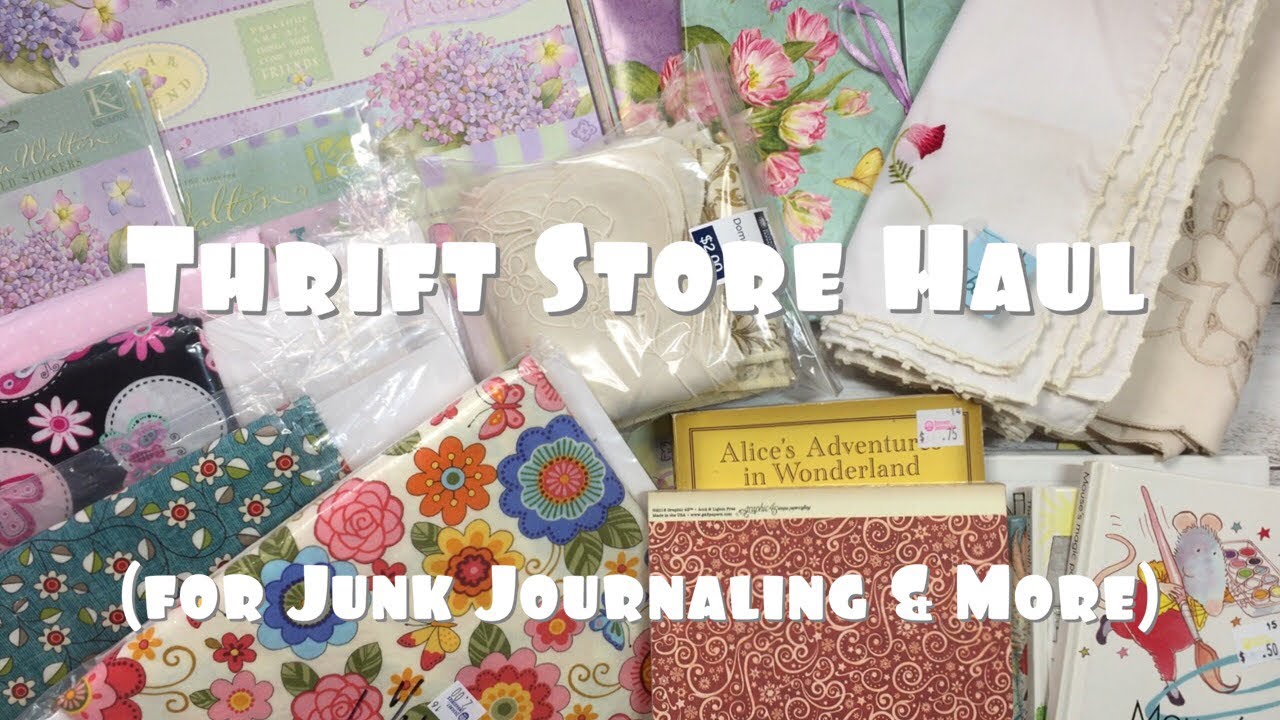 Thrift Store Haul (for Junk Journaling & More) #thriftythursday