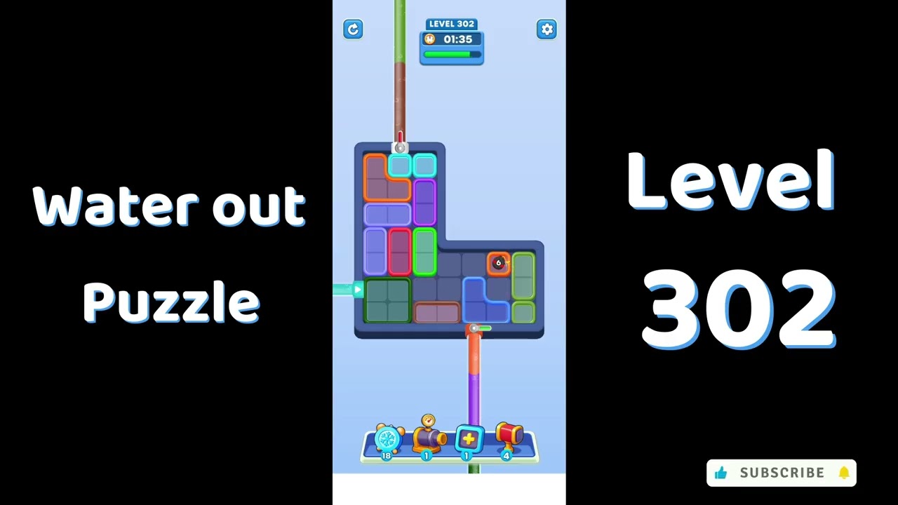 Water Out Puzzle Level 302 Walkthrough 💧 | Step-by-Step Solution | SolutionGuruji