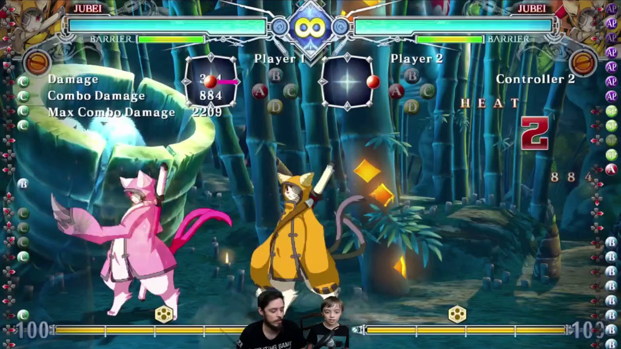 Raidhyn + NetherStar Knight Play Jubei and Blazblue CF2 (BBCF2)