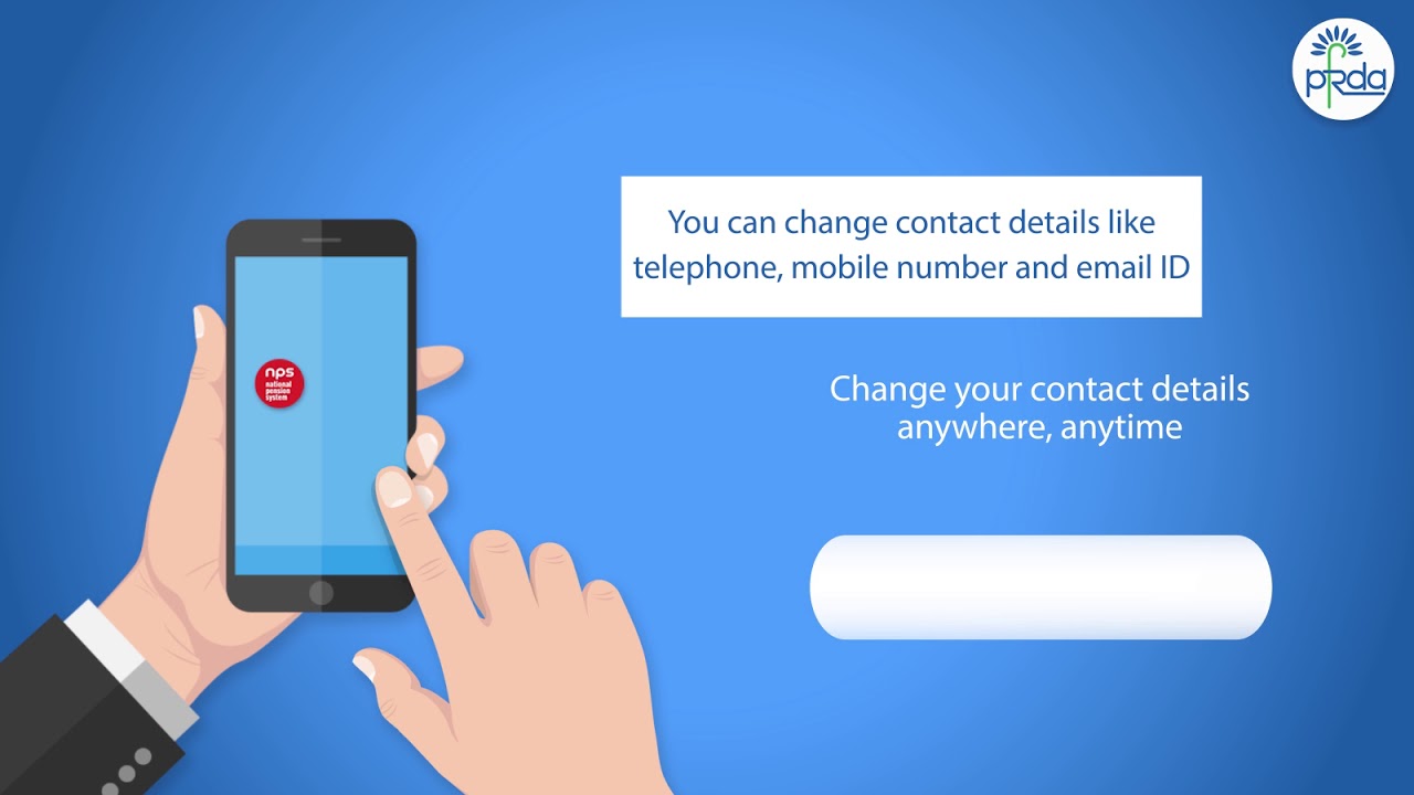 Change your contact details in NPS account through NPS App