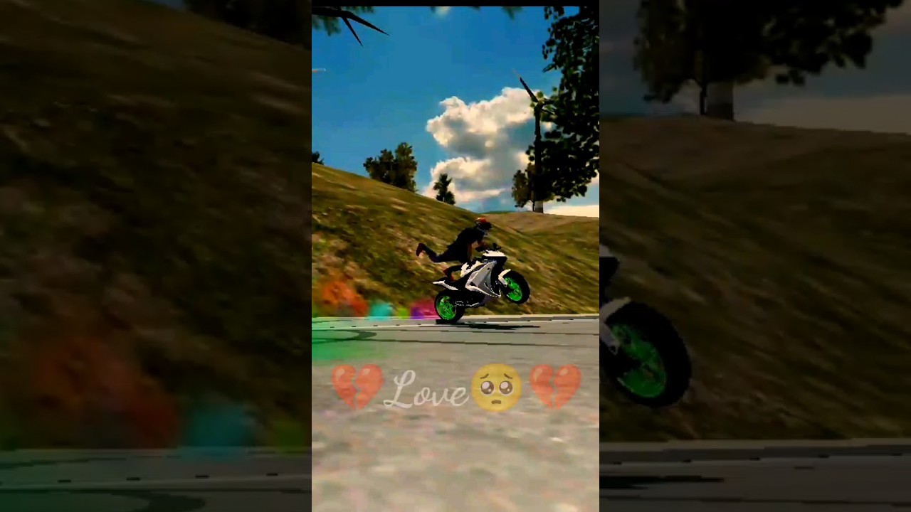 💔xtreme motorbikes game me Kawasaki Ninja h2 se stunt video #games #bike #xtreme #shorts