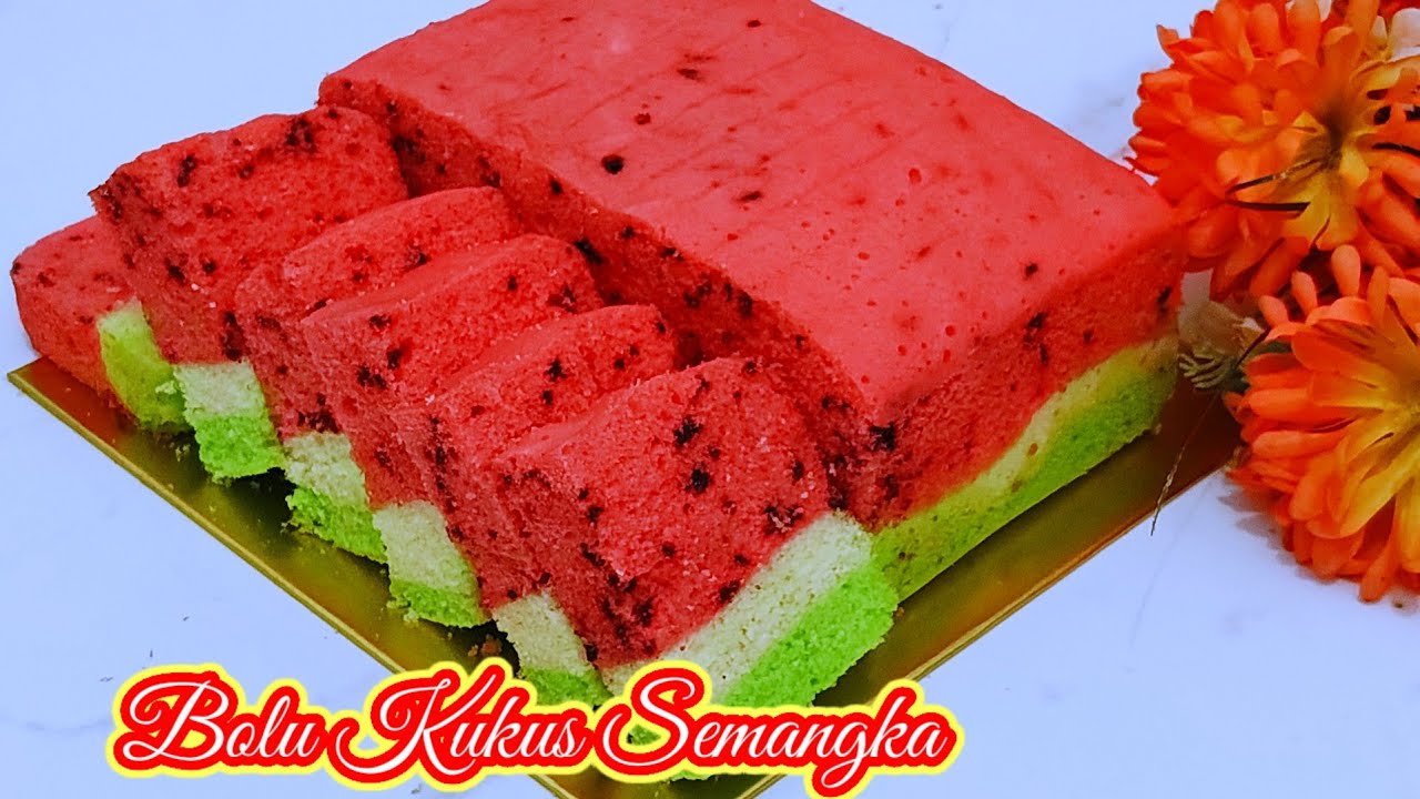 SEMUA ORANG MENYUKAINYA SETELAH MENCOBANYA , BUATNYA MUDAH DAN LEZAT!! BOLU KUKUS SEMANGKA
