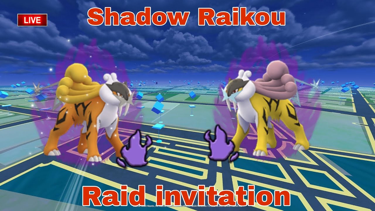 🔴Live Shadow Raikou  Raid invitation by  #raj4t5   in  #pokemon go #shortsfeed