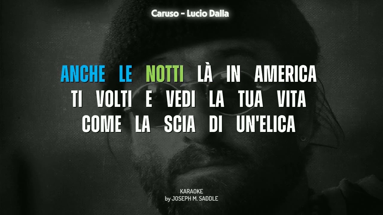 Caruso di Lucio Dalla - KARAOKE