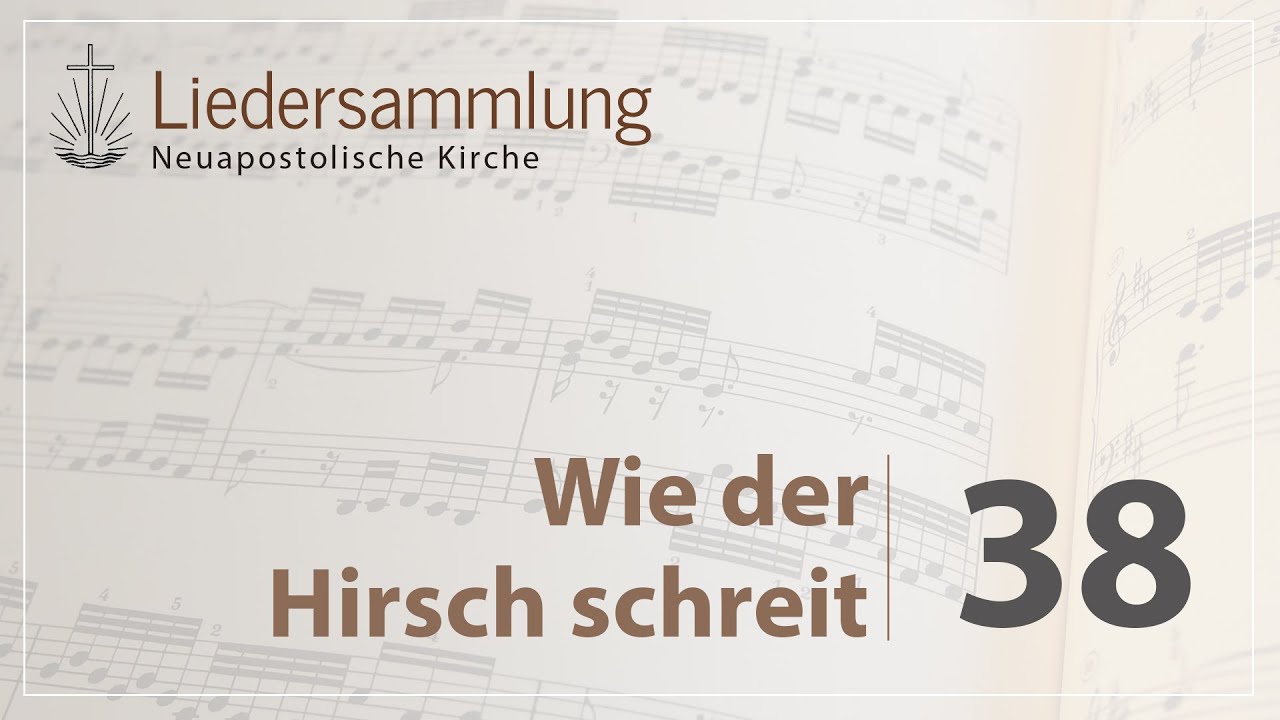 🎵 Alte Chormappe🎵 CM 038 Wie der Hirsch schreit