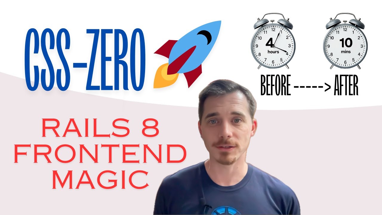 Rails 8 + No Build CSS: How to Ship Frontend Code FASTER 🚀