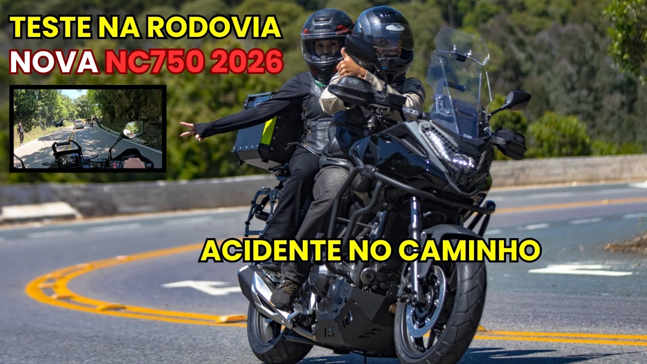 Nova NC 750x 2026 Primeiras Impressões na Rodovia em Viagem Confortável Posição Pilotagem #nc750x