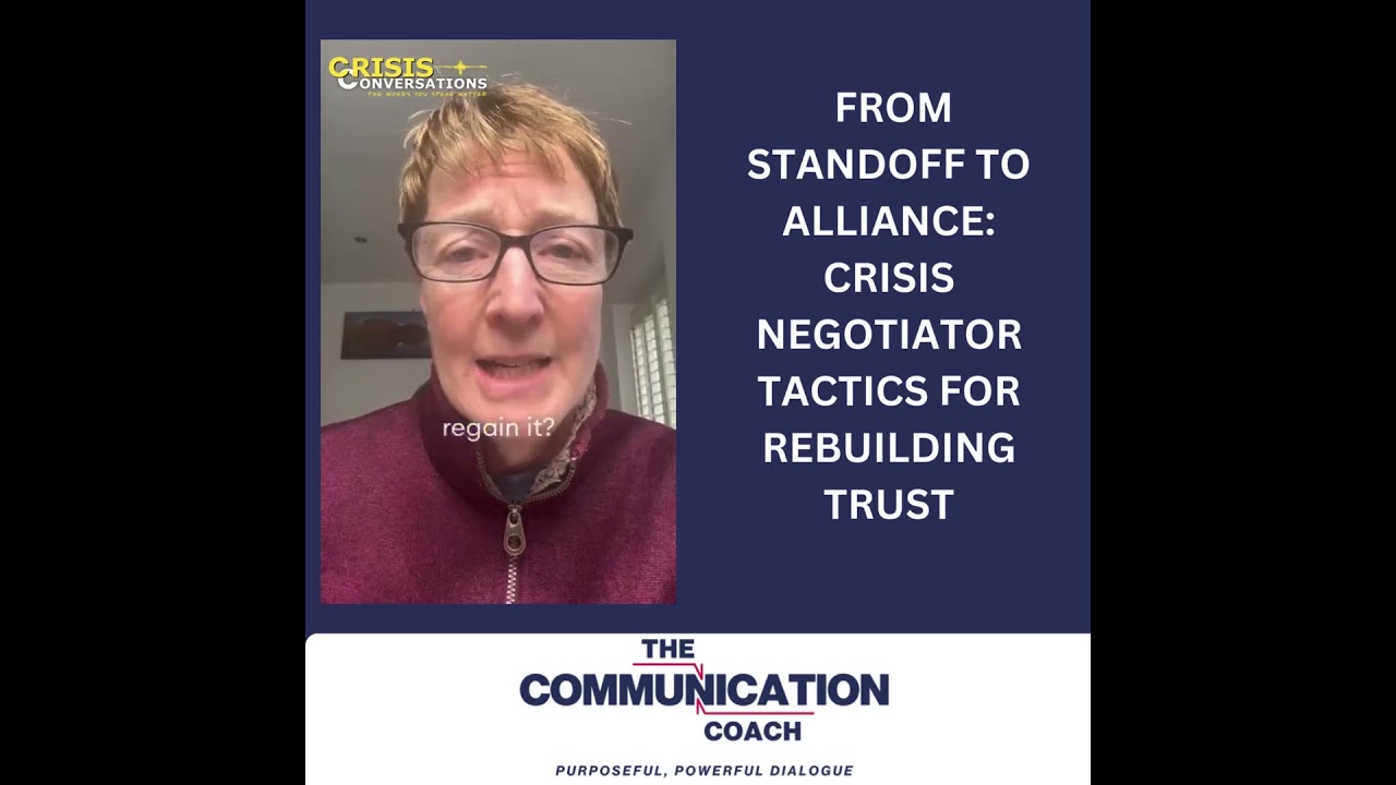 🤝 From Standoff to Alliance: Crisis Negotiator Tactics for Rebuilding Trust #NegotiationSkills