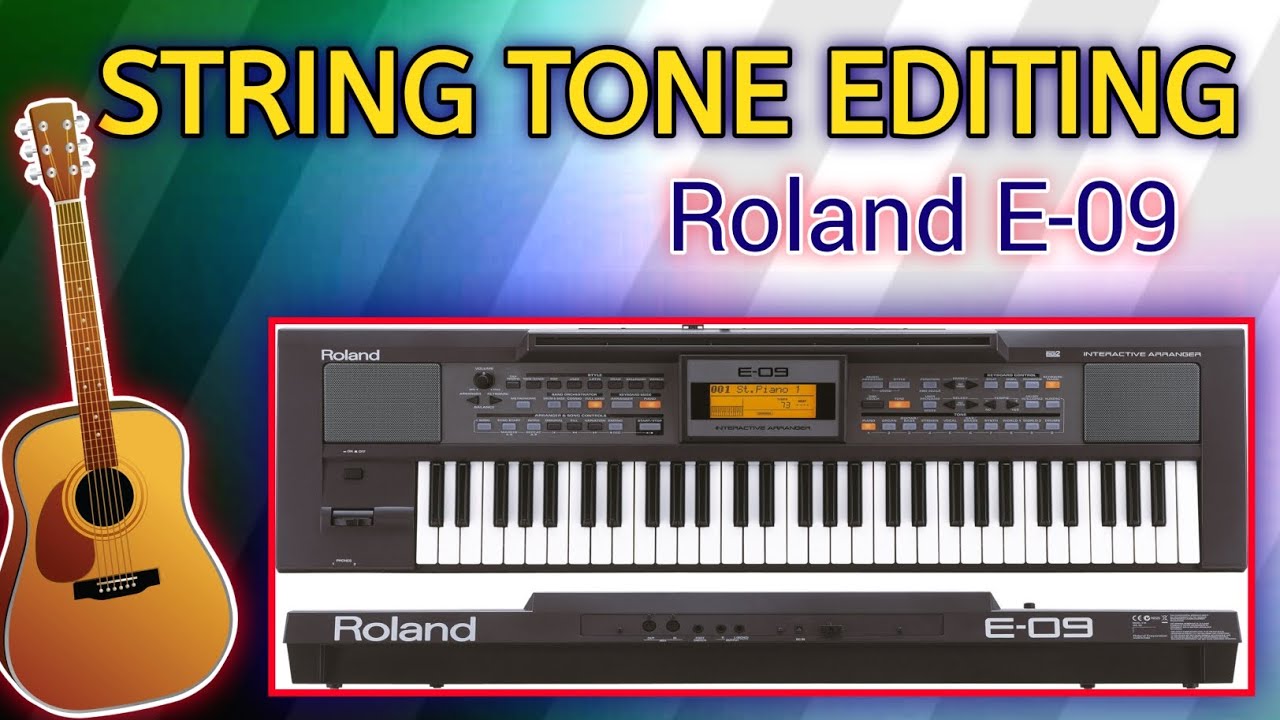 String Tone Editing tutorial in Roland E-09|| Roland keyboard mai String Tone Editing kaise kare