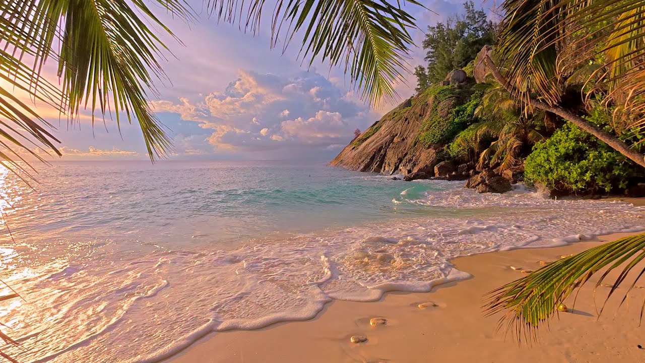 🏝 Pacific Island Paradise. Seychelles & Ocean Waves 4K 60FPS Dolby Vision