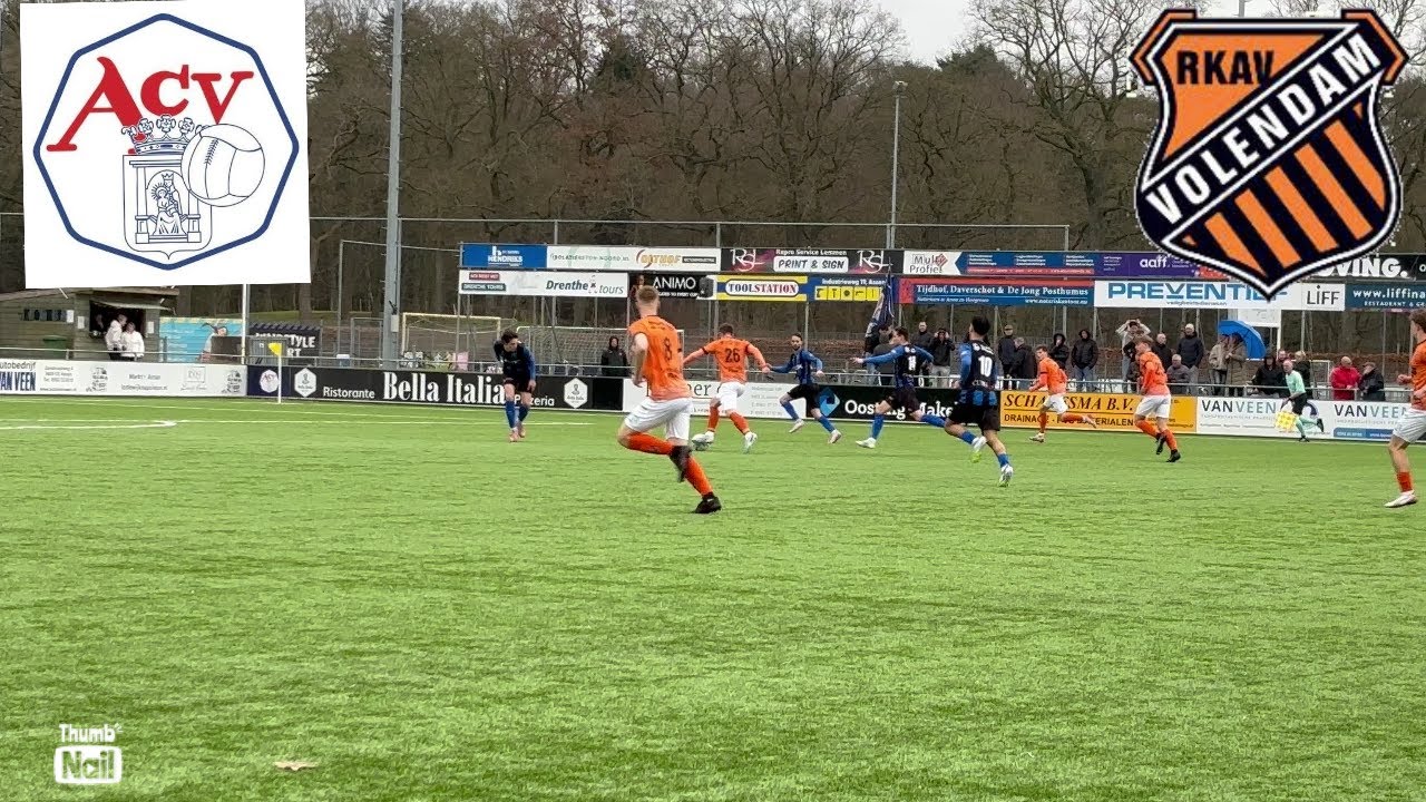 ACV VANGT GEEN VIS EN VERLIEST VAN RKAV VOLENDAM 1-2 ( 28-02-2026 )