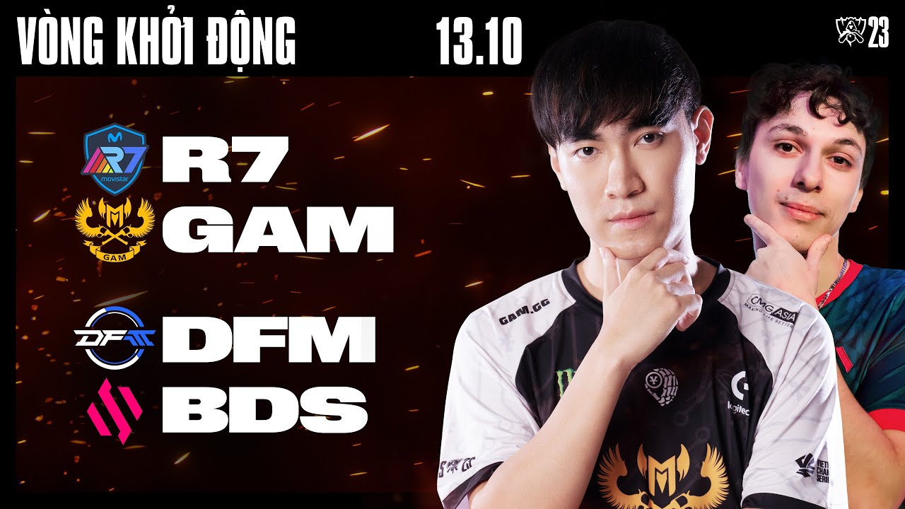 R7 vs GAM (BO3) | DFM vs BDS (BO3) | CKTG 2023 - VÒNG KHỞI ĐỘNG | 13.10.2023