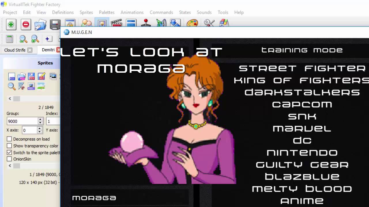 MUGEN Portrait Tutorial Extras - Easy Resizing and Placing