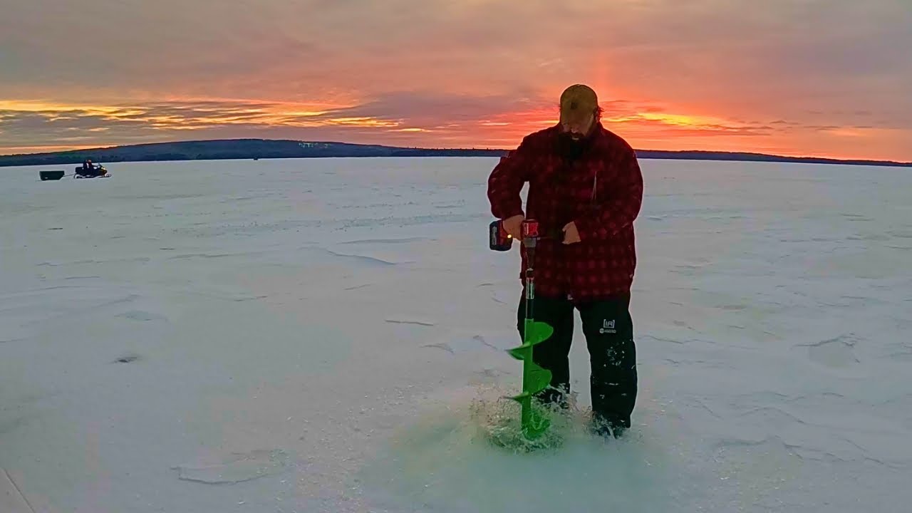 Ice Fishing for Lake Trout, Salmon, Cusk Burbot